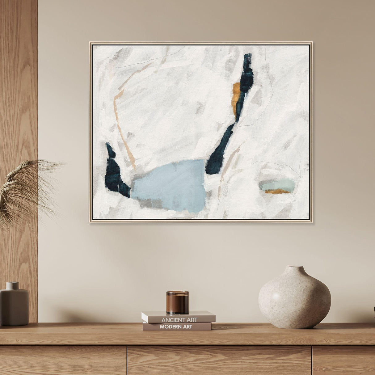 Paragon Abstract Rush Beige 34 X 42 X 3 Wall Art