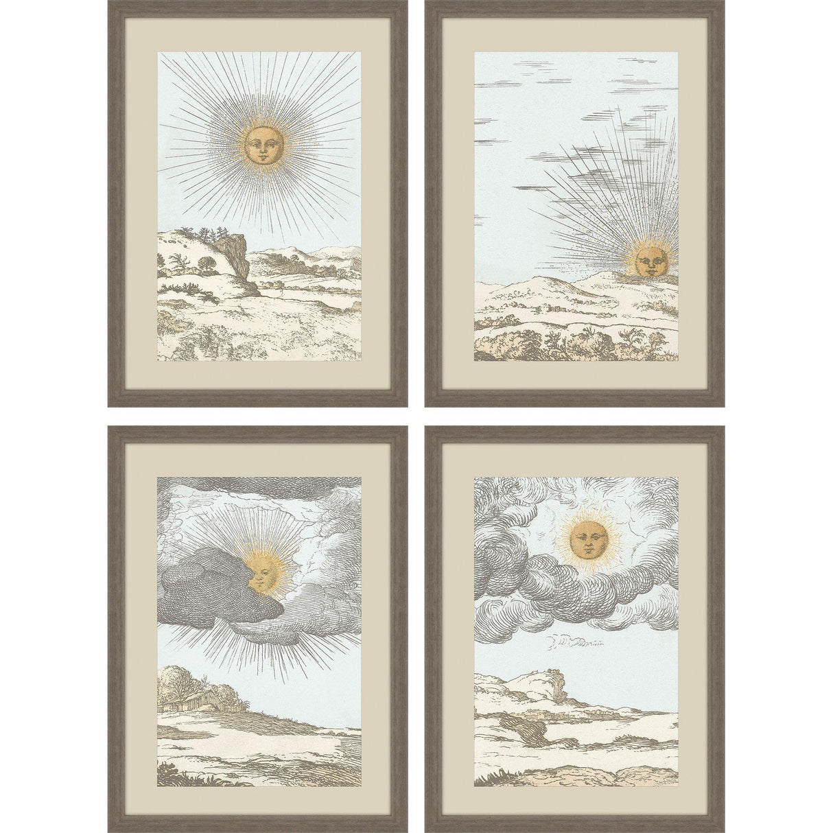Paragon Sun S/4 White 24 X 18 X 2 Wall Art