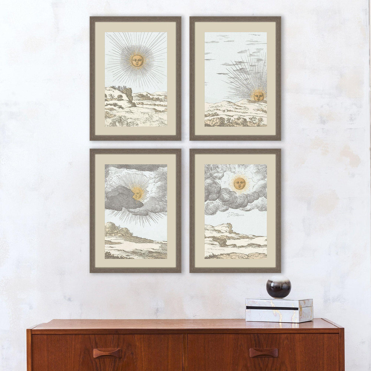 Paragon Sun S/4 White 24 X 18 X 2 Wall Art