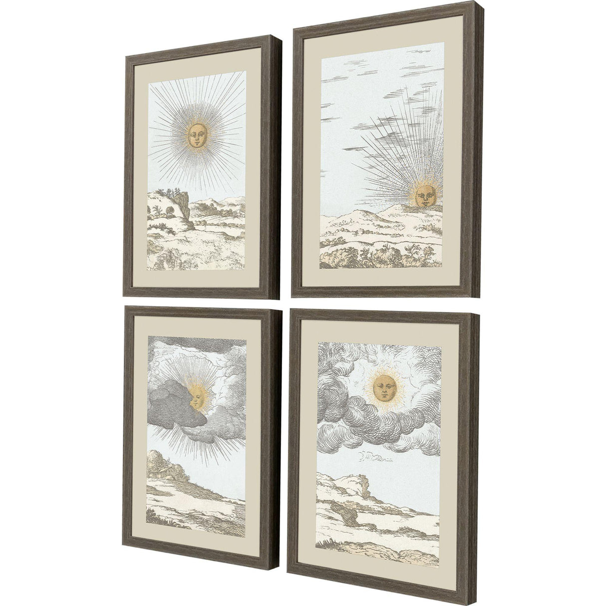Paragon Sun S/4 White 24 X 18 X 2 Wall Art