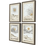 Paragon Sun S/4 White 24 X 18 X 2 Wall Art