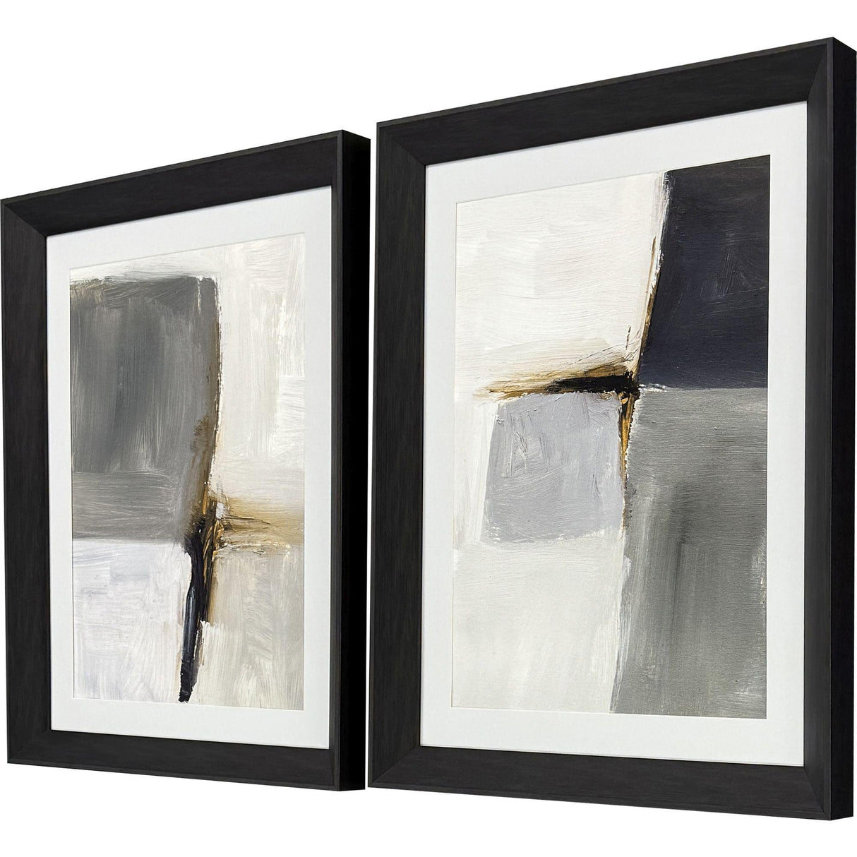 Paragon Segmented Neutrality S/2 Gray 32 X 26 X 3 Wall Art