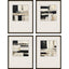 Paragon Liminal S/4 Black 20 X 17 X 2 Wall Art