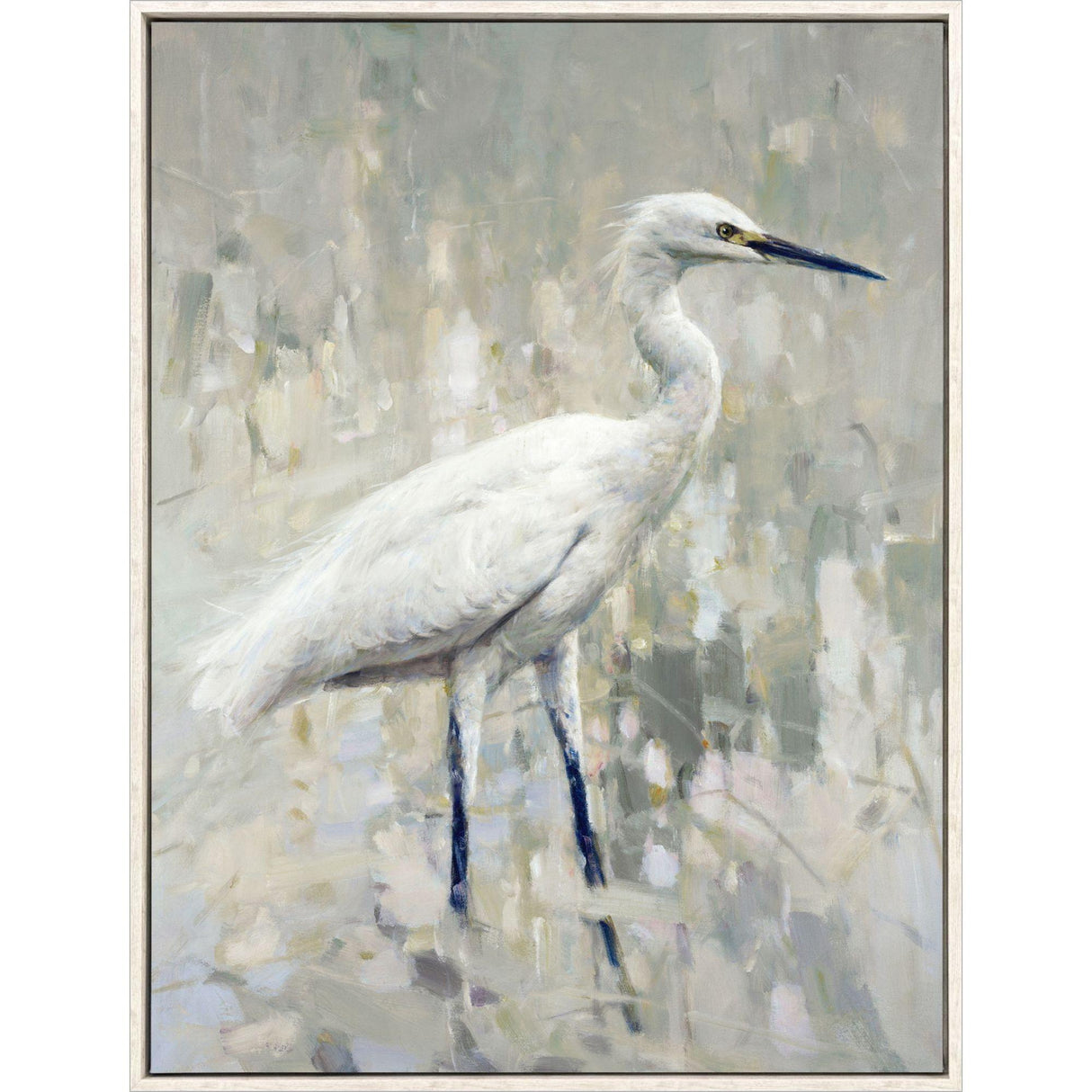 Paragon White Egret Gray 50 X 38 X 3 Wall Art