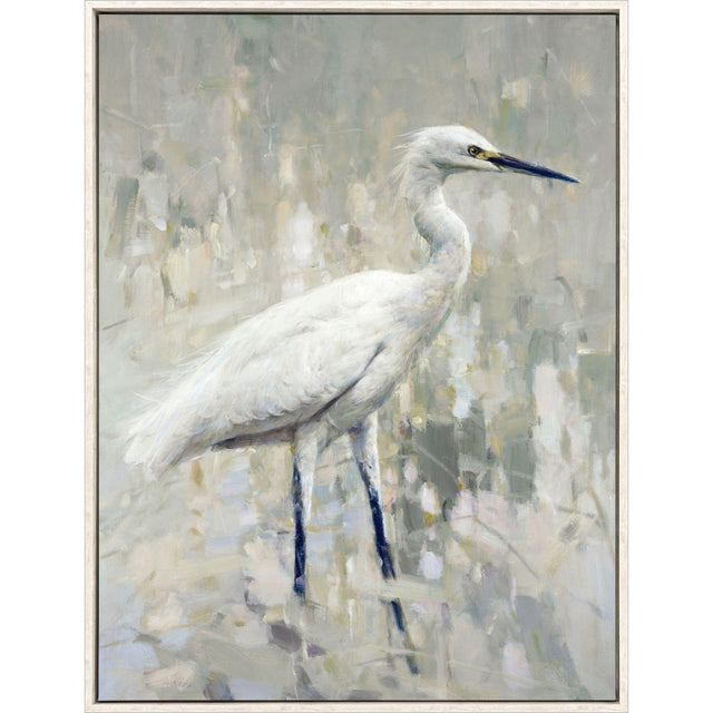 Paragon White Egret Gray 50 X 38 X 3 Wall Art