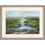 Paragon Rainy Day Marsh Blue 36 X 48 X 2 Wall Art