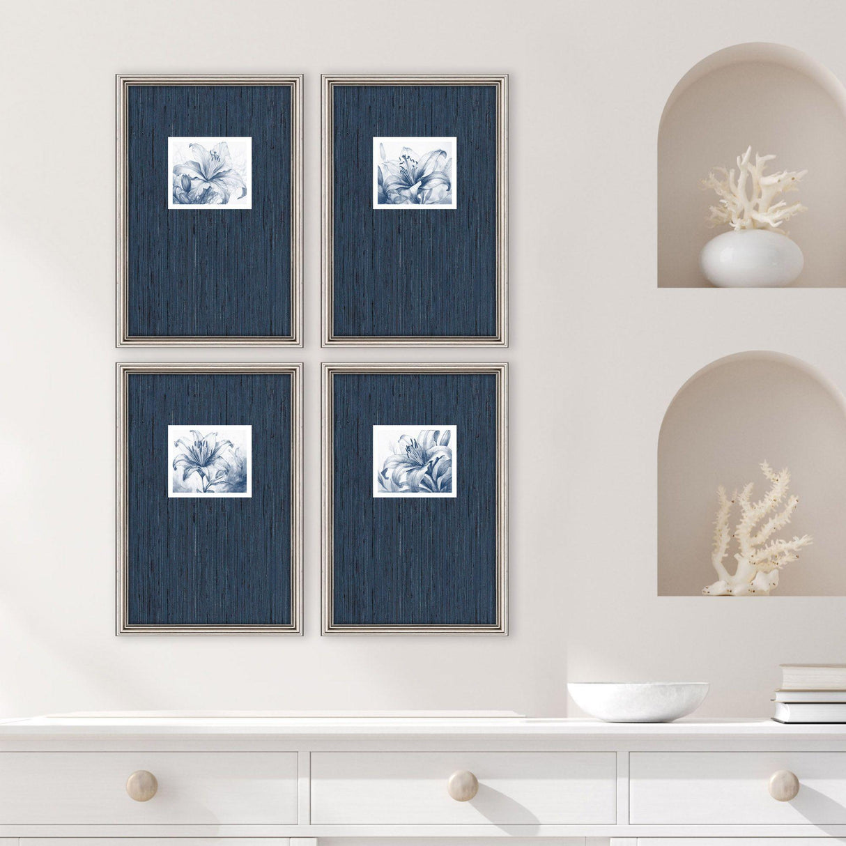 Paragon Lilies S/4 Blue 19 X 13 X 1 Wall Art