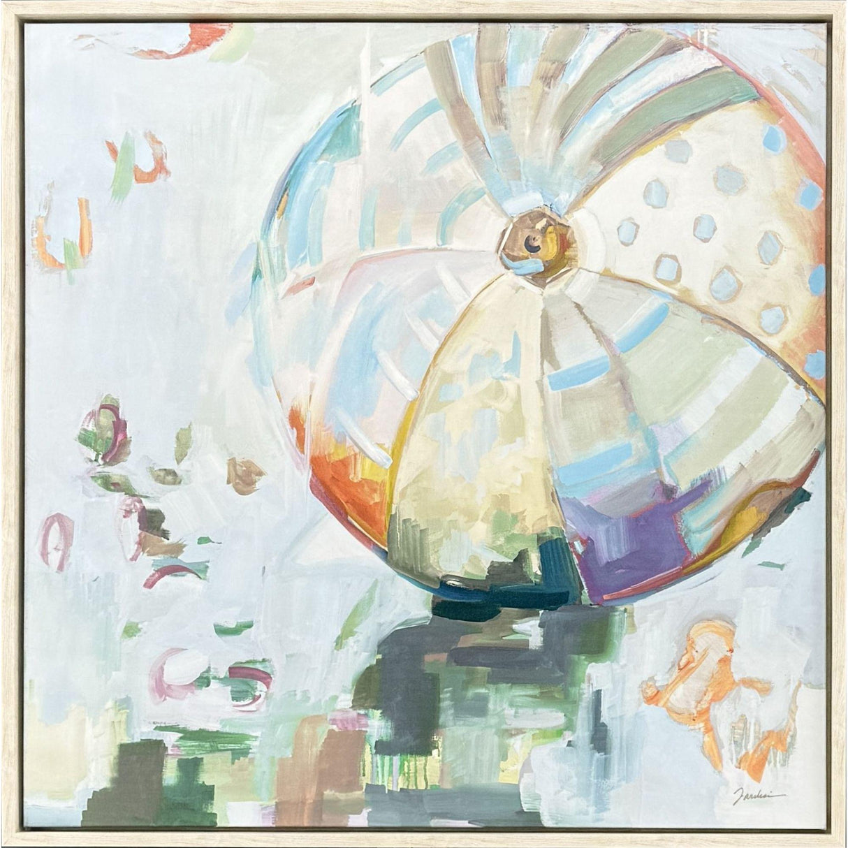 Paragon Beach Balls I Blue 38 X 38 X 3 Wall Art