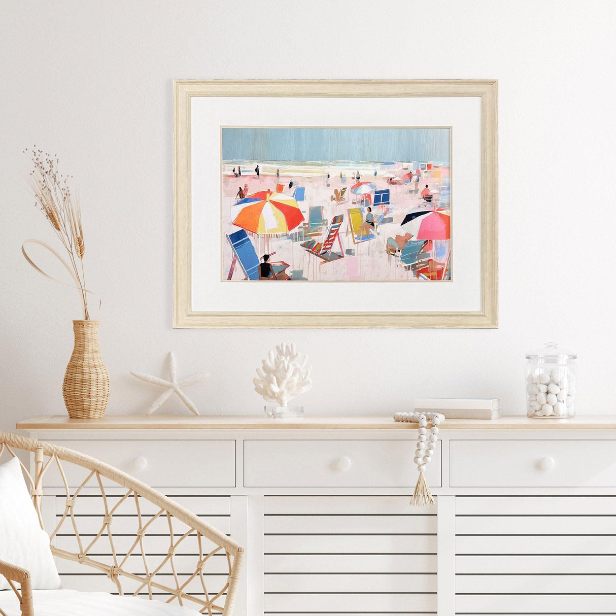 Paragon Summer Days on Beach I Blue 32 X 42 X 2 Wall Art
