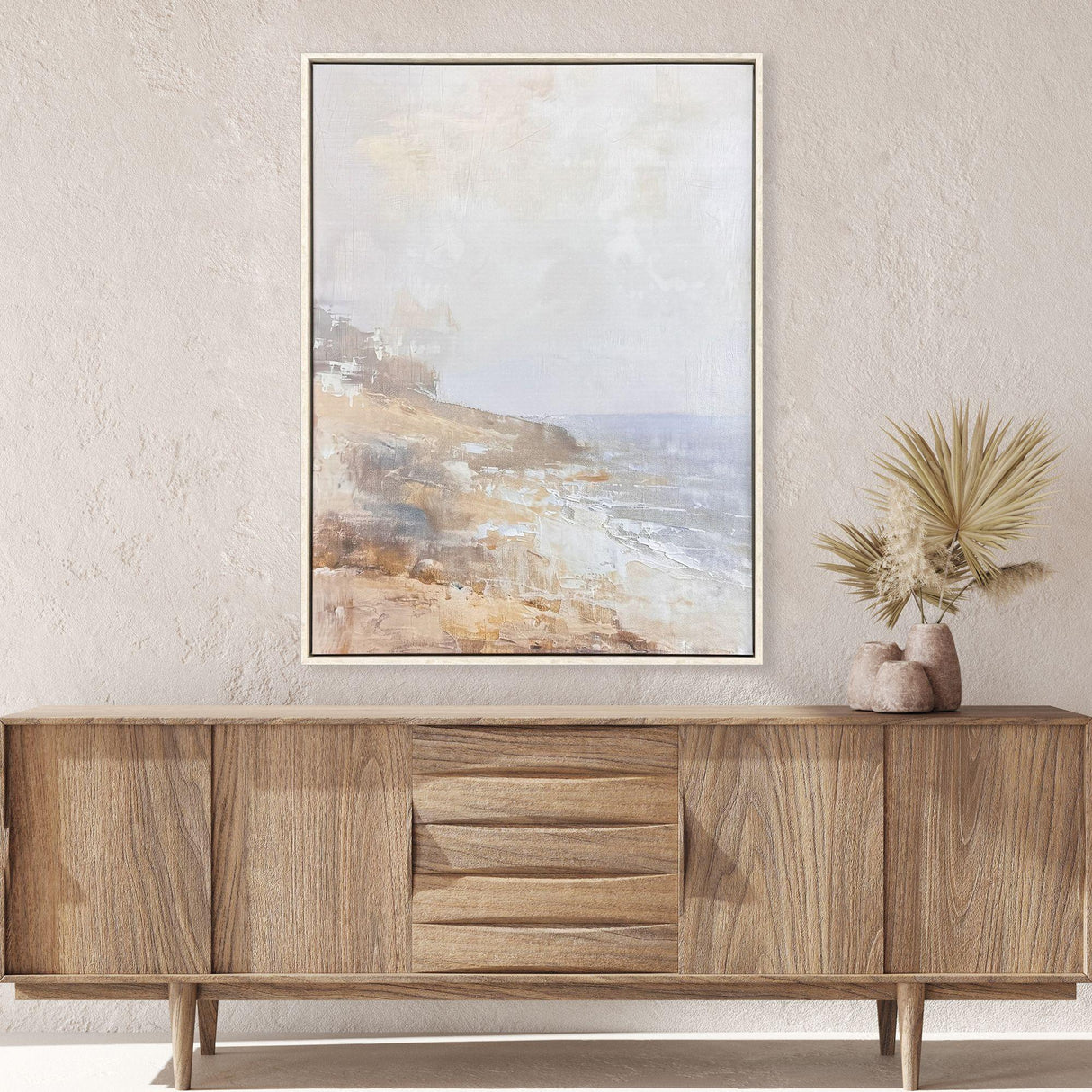 Paragon Hazy Beach Blue 50 X 38 X 3 Wall Art