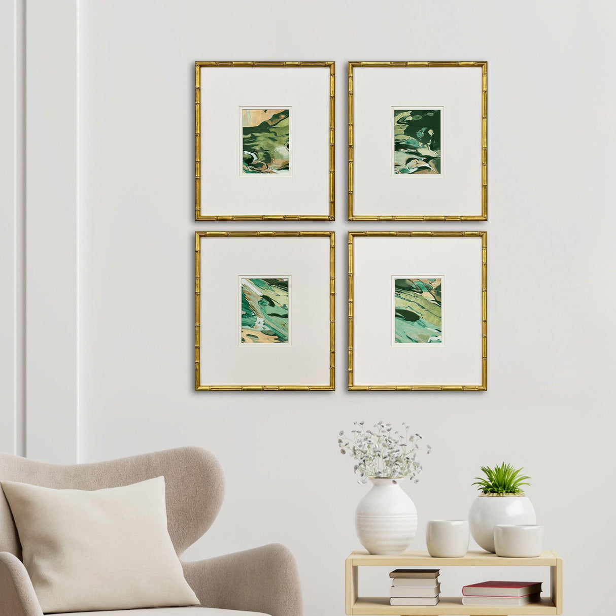Paragon Verdant Fusion S/4 Green 19 X 17 X 2 Wall Art