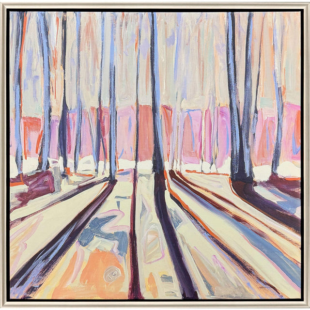 Paragon Woodland Reflections Pink 40 X 40 X 3 Wall Art