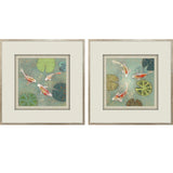 Paragon Floating Motion S/2 Blue 25 X 25 X 2 Wall Art