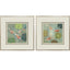 Paragon Floating Motion S/2 Blue 25 X 25 X 2 Wall Art