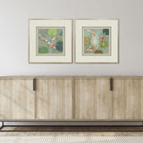 Paragon Floating Motion S/2 Blue 25 X 25 X 2 Wall Art