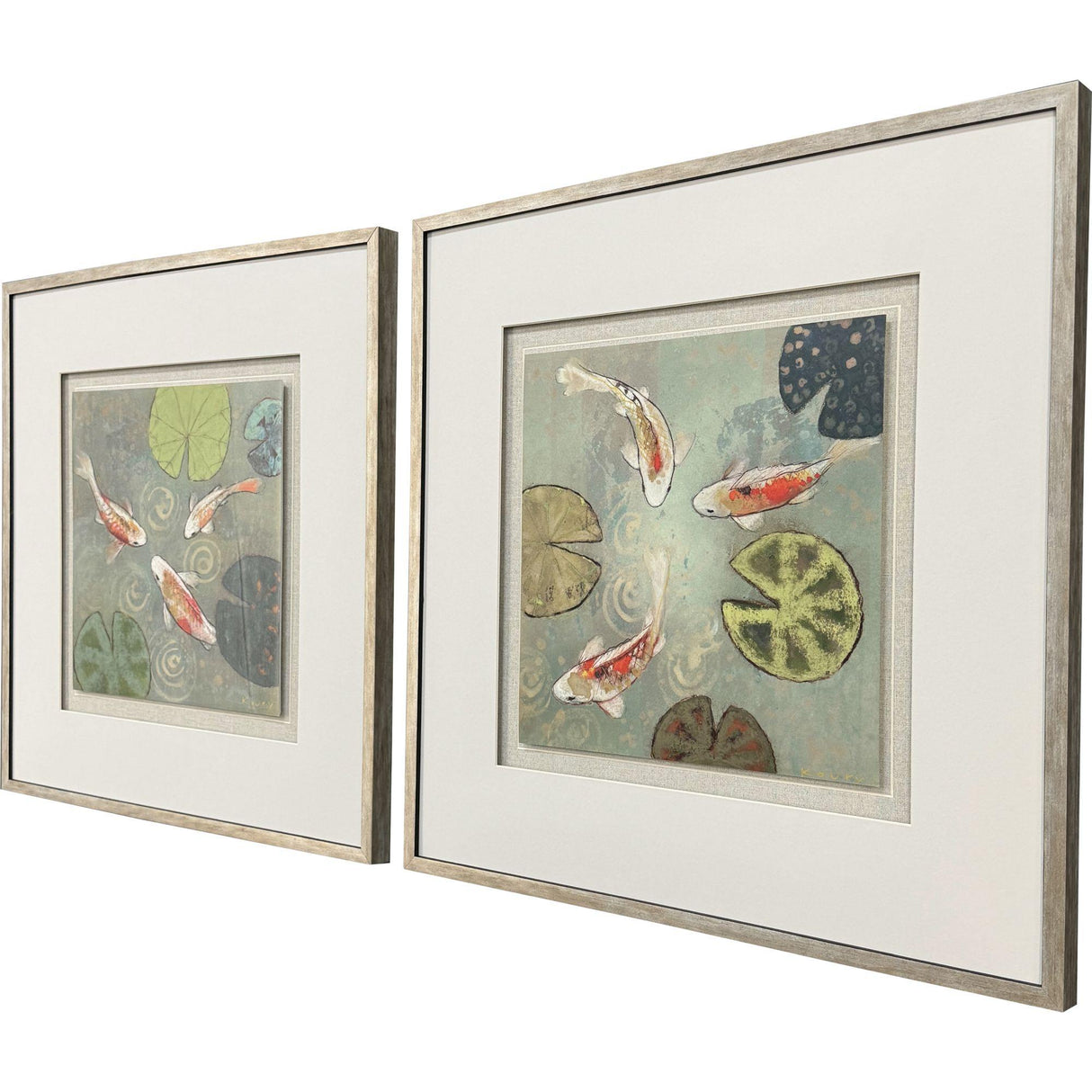 Paragon Floating Motion S/2 Blue 25 X 25 X 2 Wall Art