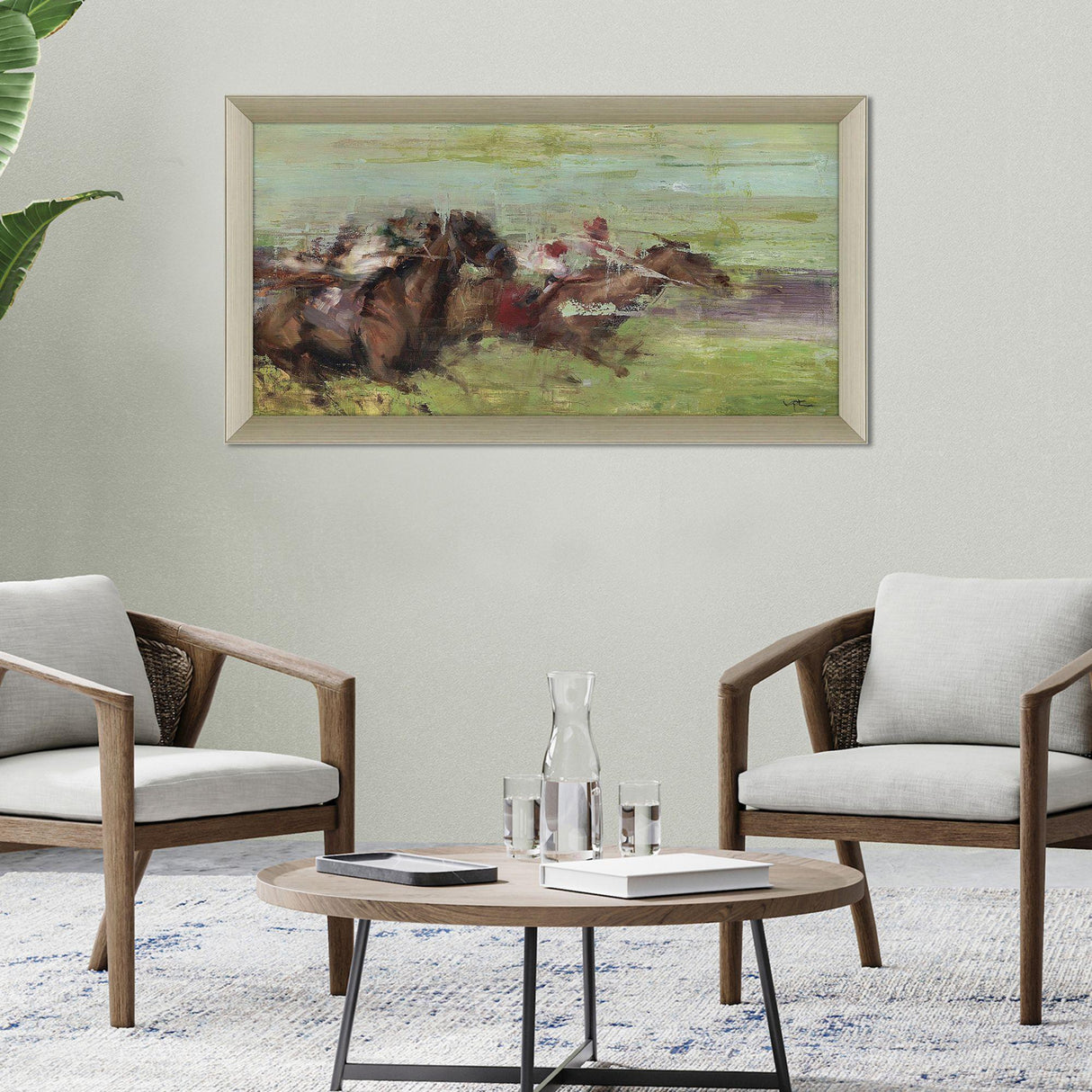 Paragon Running Green 23 X 42 X 2 Wall Art