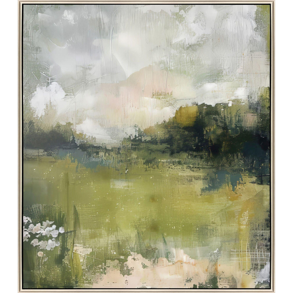 Paragon Luminous Landscape Green 60 X 50 X 3 Wall Art