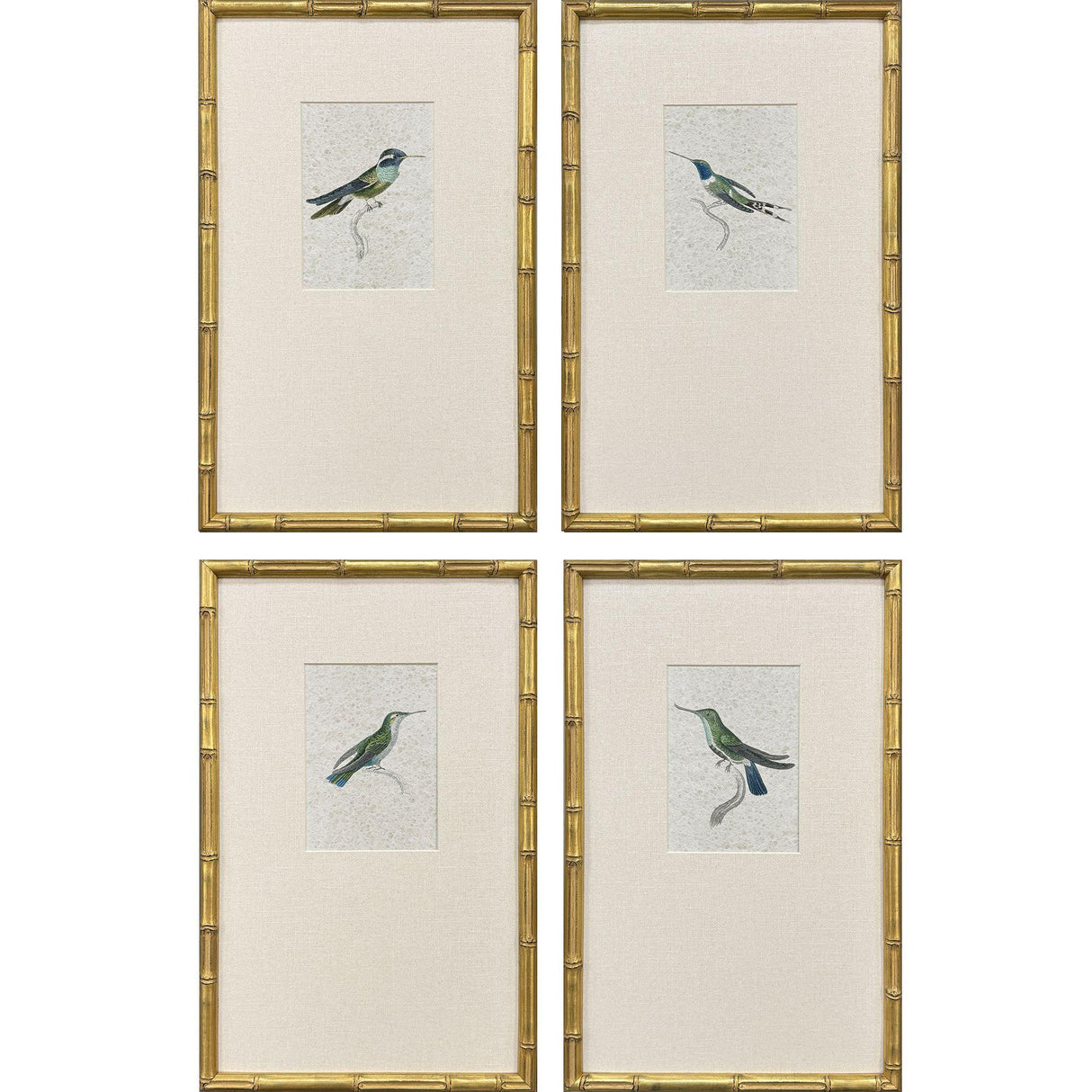 Paragon Antique Hummingbirds S/4 Green 19 X 12 X 2 Wall Art