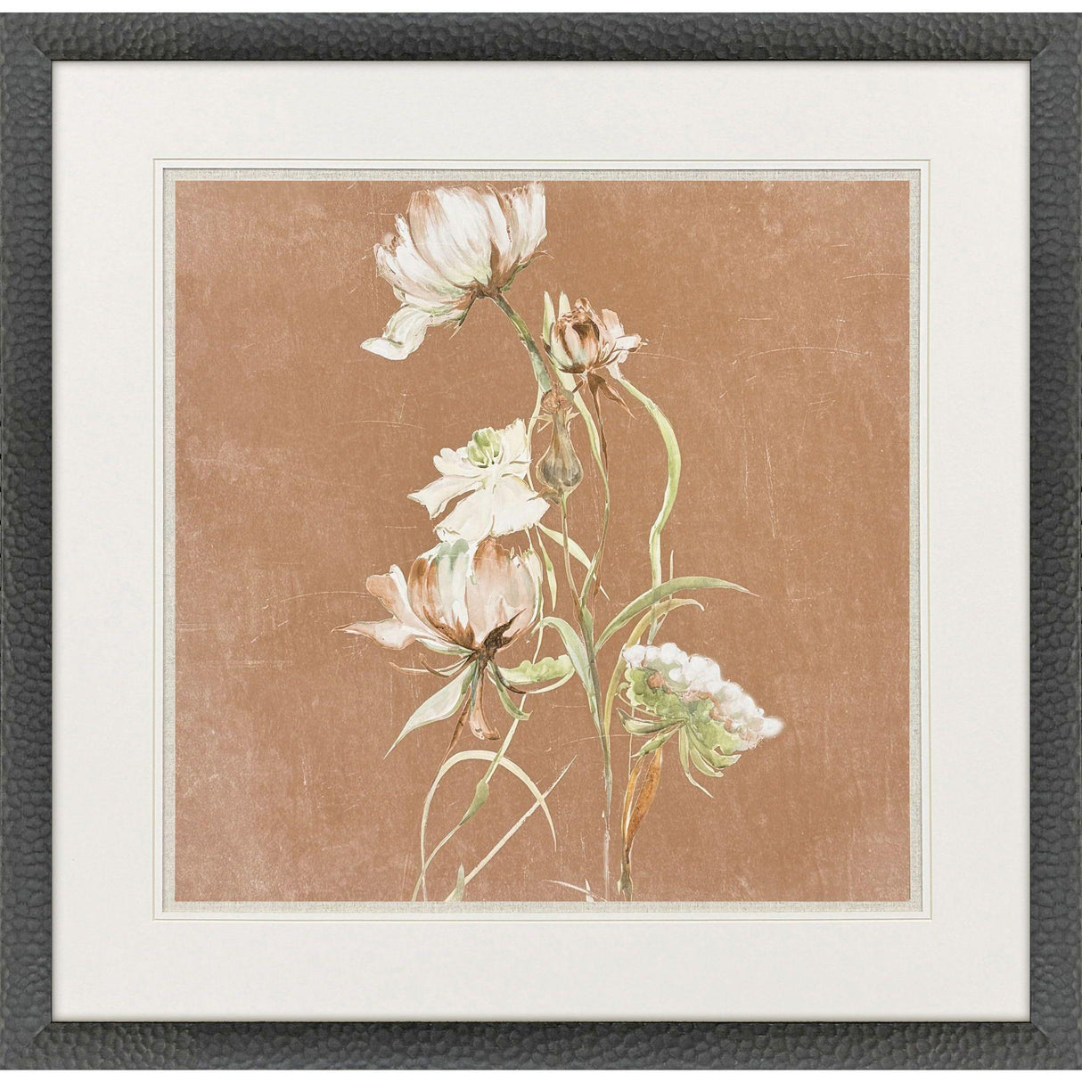 Paragon Wildflowers II White 35 X 35 X 2 Wall Art