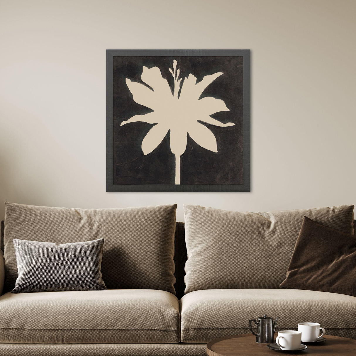 Paragon Floral Silhouettes I Black 31 X 31 X 2 Wall Art