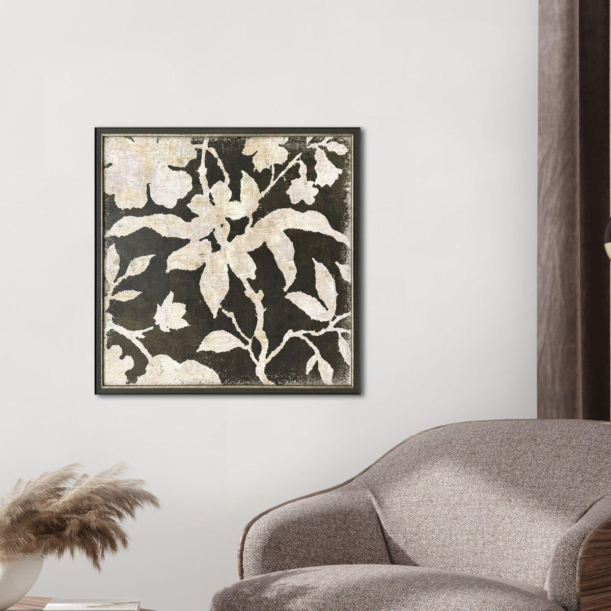 Paragon Vintage Textile 1 Black 26 X 26 X 3 Wall Art