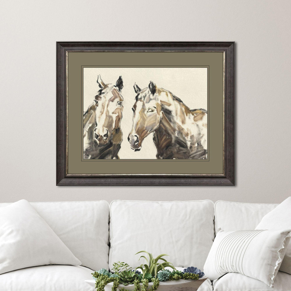 Paragon Equine Sketch Together Brown 37 X 45 X 2 Wall Art