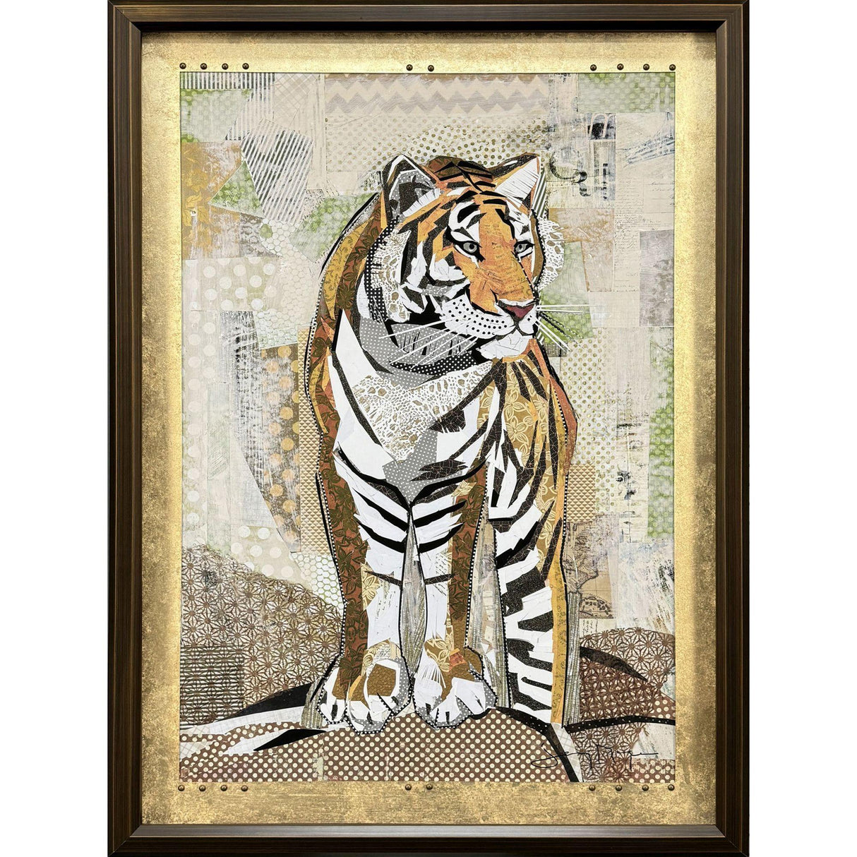 Paragon Tiger Strength Brown 43 X 31 X 3 Wall Art