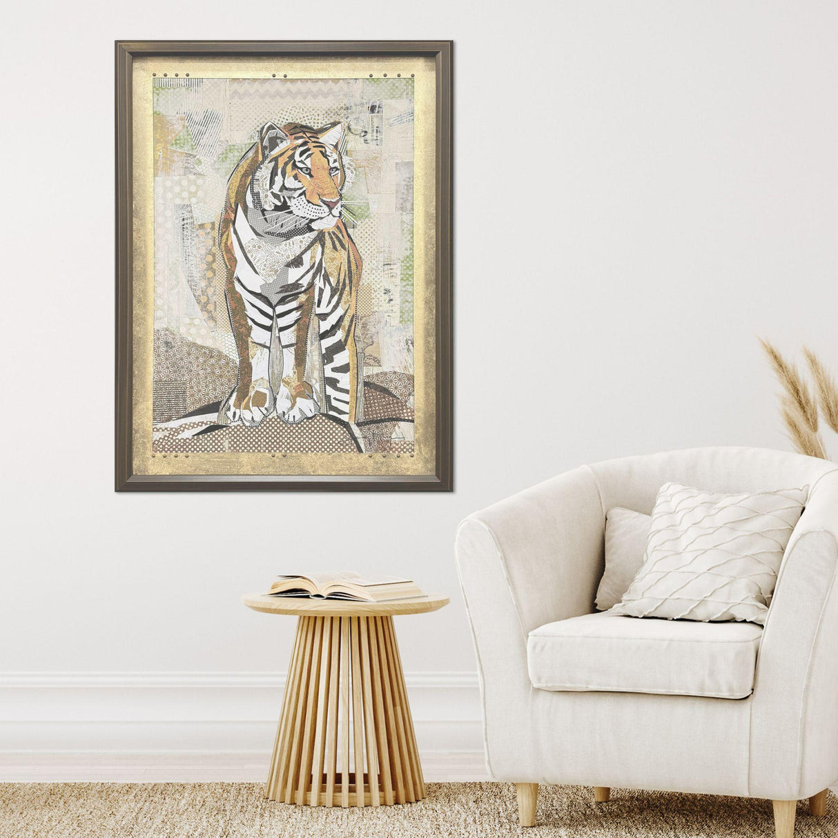 Paragon Tiger Strength Brown 43 X 31 X 3 Wall Art