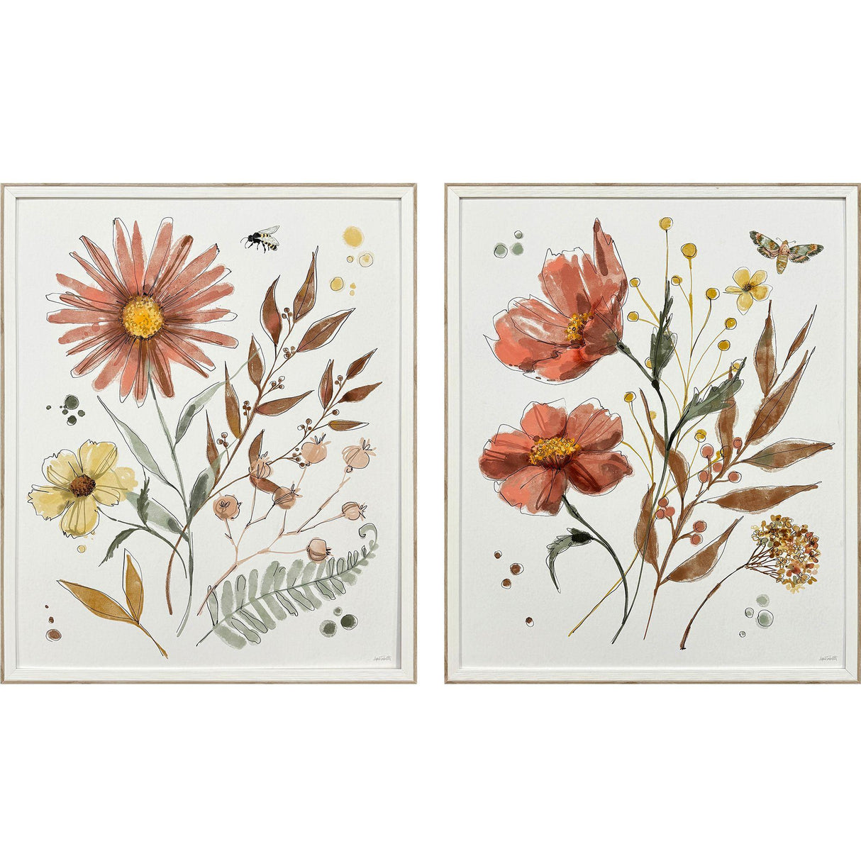 Paragon Full Bloom I S/2 Rust 29 X 23 X 2 Wall Art