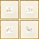 Paragon Like Clouds S/4 Orange 21 X 21 X 2 Wall Art