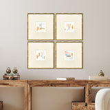Paragon Like Clouds S/4 Orange 21 X 21 X 2 Wall Art
