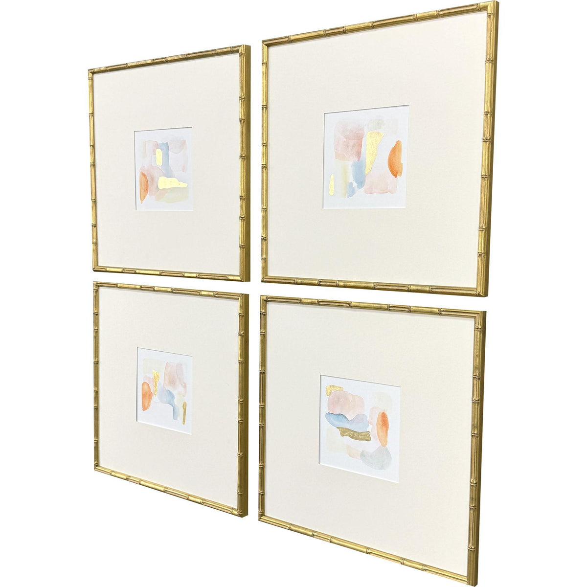 Paragon Like Clouds S/4 Orange 21 X 21 X 2 Wall Art
