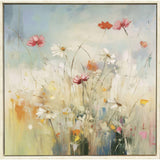 Paragon Blooms in the Meadow I Blue 38 X 38 X 3 Wall Art