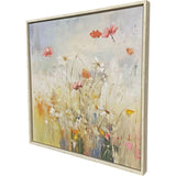 Paragon Blooms in the Meadow I Blue 38 X 38 X 3 Wall Art