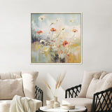 Paragon Blooms in the Meadow II Blue 38 X 38 X 3 Wall Art