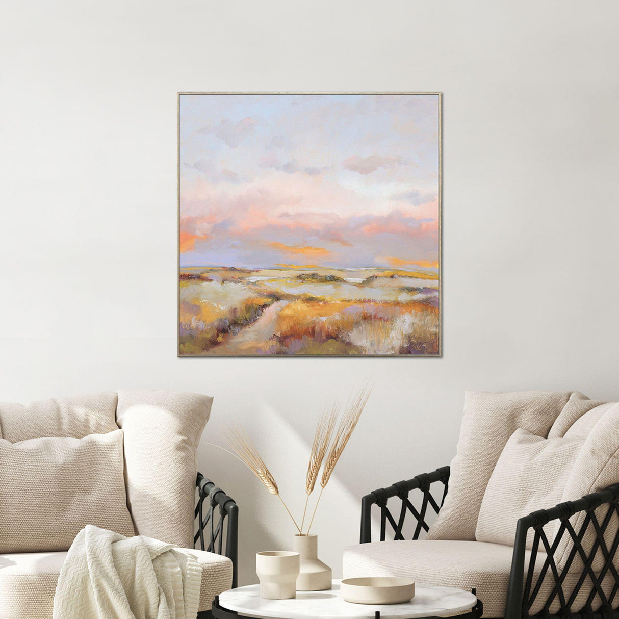 Paragon Sky on Fire Blue 36 X 36 X 3 Wall Art