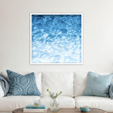 Paragon Turquoise Ocean Blue 38 X 38 X 3 Wall Art