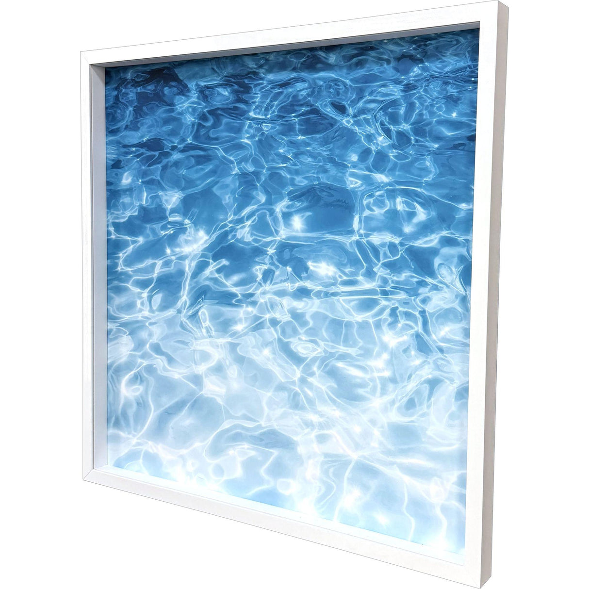 Paragon Turquoise Ocean Blue 38 X 38 X 3 Wall Art