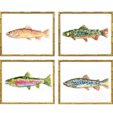 Paragon Colorful Trout S/4 Green 17 X 21 X 2 Wall Art