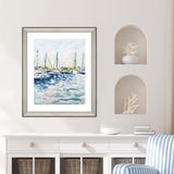 Paragon Marina at Dusk Blue 44 X 36 X 3 Wall Art