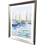 Paragon Marina at Dusk Blue 44 X 36 X 3 Wall Art