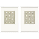 Paragon Shell Collection S/2 Beige 26 X 19 X 2 Wall Art