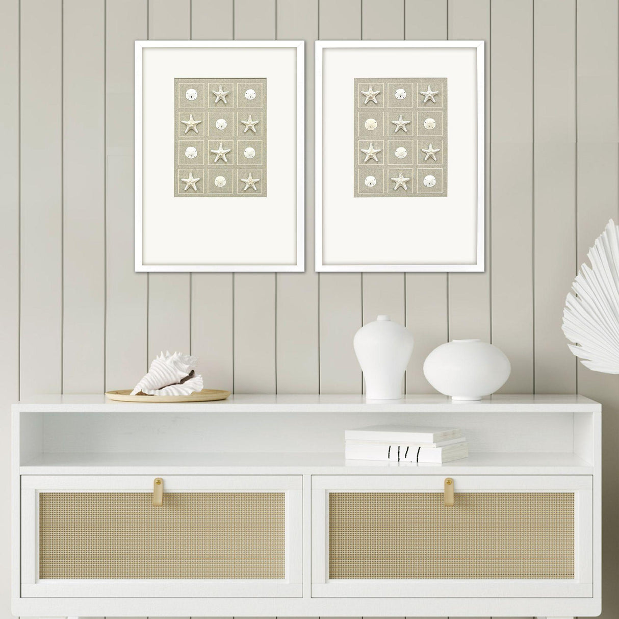 Paragon Shell Collection S/2 Beige 26 X 19 X 2 Wall Art