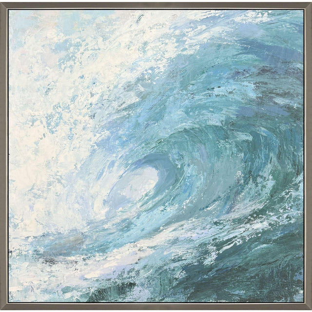 Paragon Summer Wave Blue 39 X 39 X 2 Wall Art
