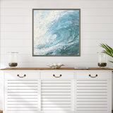 Paragon Summer Wave Blue 39 X 39 X 2 Wall Art