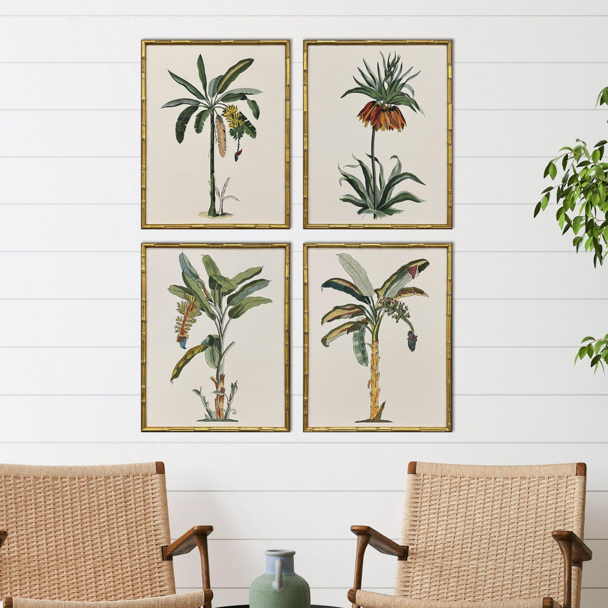 Paragon Contemporary Palm I S/4 Green 25 X 19 X 2 Wall Art