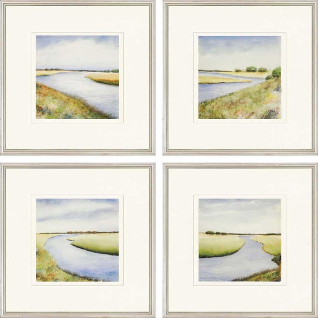 Paragon Marsh S/4 Blue 20 X 20 X 1 Wall Art