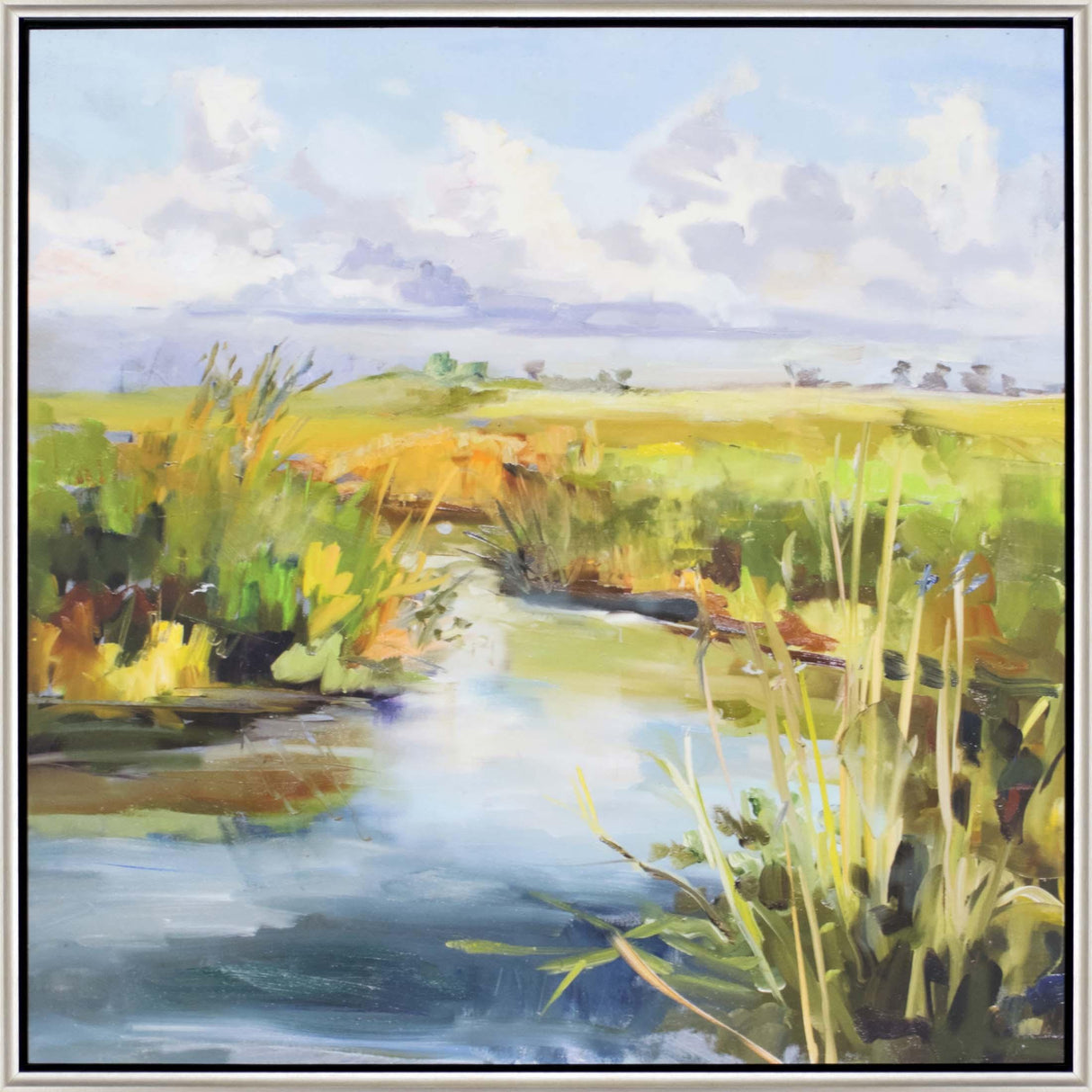 Paragon Afternoon Skies Multi 38 X 38 X 3 Wall Art