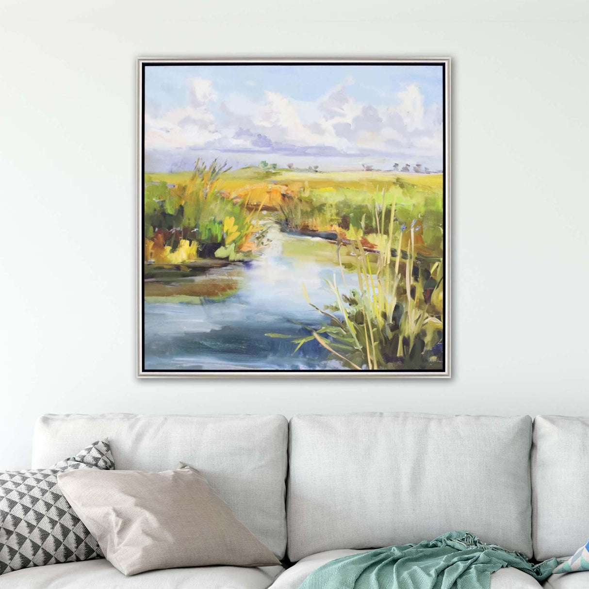 Paragon Afternoon Skies Multi 38 X 38 X 3 Wall Art